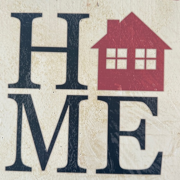 Home Bandana Print Wrapped Canvas Wall Art - Picture 6 of 14